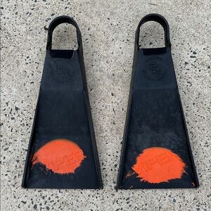 Viper Black and Orange Swim Fins